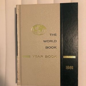 The world book year book encyclopedia 1981 hardcover vintage